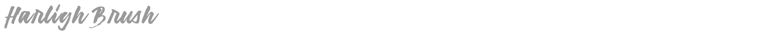 Harligh Brush font preview